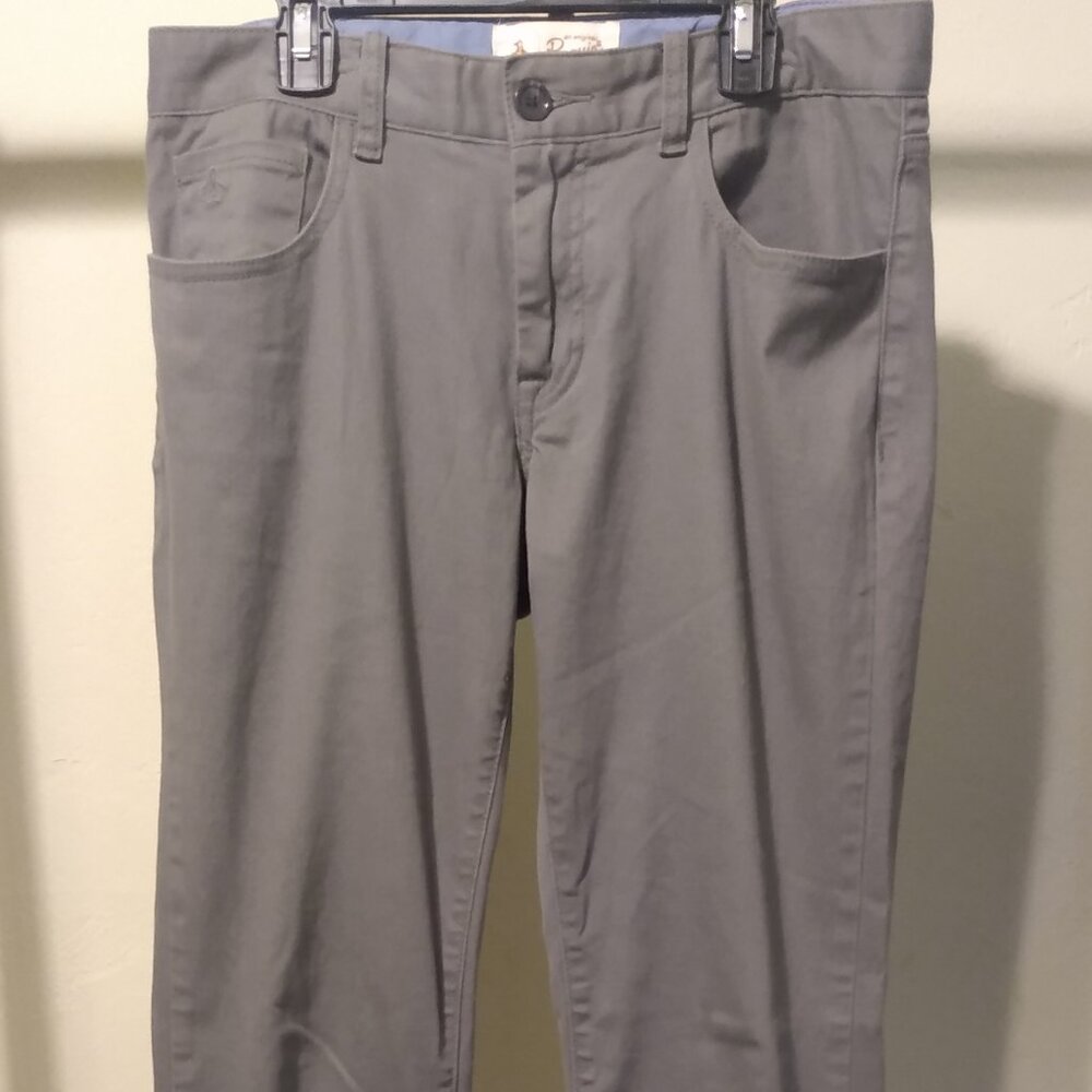 Original Penguin by Munsingwear slim fit stretch jeans chinos - 30 x 32 - gray